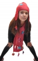 Set gorro y bufanda �Juguete� � 100% lana de alpaca