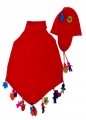 Gorro y poncho �Juguete� � 100% lana de alpaca