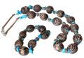 Collar y brazalete de semillas amaz�nicas r�sticas