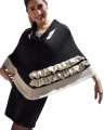 Poncho Asim�trico - 100% cashllama