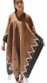 Poncho Quetena - 100% lana r�stica de llama