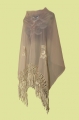 Mantilla de seda bordada