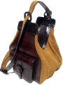 Bolso de Piel Convertible - Piel Gamuza