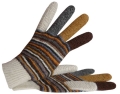 Guantes coloridos - Lana 100% alpaca
