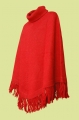 Poncho cuello alto unicolor