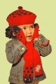 Set gorro, bufanda y mitones con animalitos 100% Alpaca