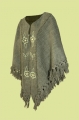Poncho abierto de lana de oveja