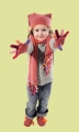 Juego 100% Alpaca para ni�os (gorro, bufanda y guantes) 