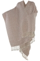 Brocade Long poncho ruana - Alpaca Wool