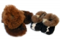 Plush Slippers for Children - Alpaca Fur