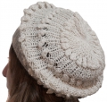 Snowflakes Hat - Pure Alpaca Wool 