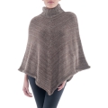 Poncho Panqara col haut - Laine alpaga