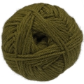 Vert olive - Baby lama/Mérinos - Aran - 100 gr.