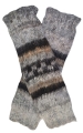 Combed Legwarmers - Natural Llama Wool