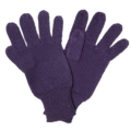 One color gloves Purple - Pure Alpaca Wool