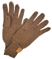 One color gloves Brown - Pure Alpaca Wool